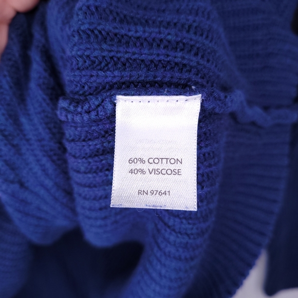 J. JILL Women's Royal Blue Ribbed Pullover Sweater XS - Picture 10 of 11